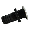Nylon+Stainless Steel Boat Black Marine Nylon Thru Hull Fitting 1-1/2"
