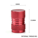 4X Red Aluminum Car Tire Valve Caps Truck Air Port Cover Valve Wheel Stem Caps