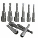 10Pcs/Set 6mm-15mm Hex Shank Magnetic Socket Nut Setters Driver Adapter Dri O2T4