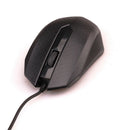 USB Wired 3 Buttons Optical Mouse for Daily Office/Home Usage-Black