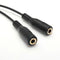 3.5mm Stereo Audio Male to 2 Female Headphone Mic Y Splitter Cable Adapter New