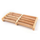 New 5 Row Wooden Foot Roller Wood Care Massage Reflexology Relax Relief Massager