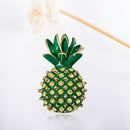 Elegant Pineapple Pins Brooch Rhinestone Badges Jacket Jewelry Ornaments