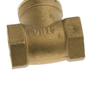 DN15 One Way Swing Check Valve, Female Thread, Brass Material, 1/2 Inch