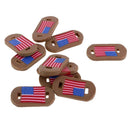 10pcs US Flag Pattern Polymer Clay Beads Spacer Beads DIY Jewelry Craft