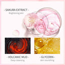 Cherry Blossoms Face Pink Mud Face Oil Control Moisturizing Whitening Q0Z3
