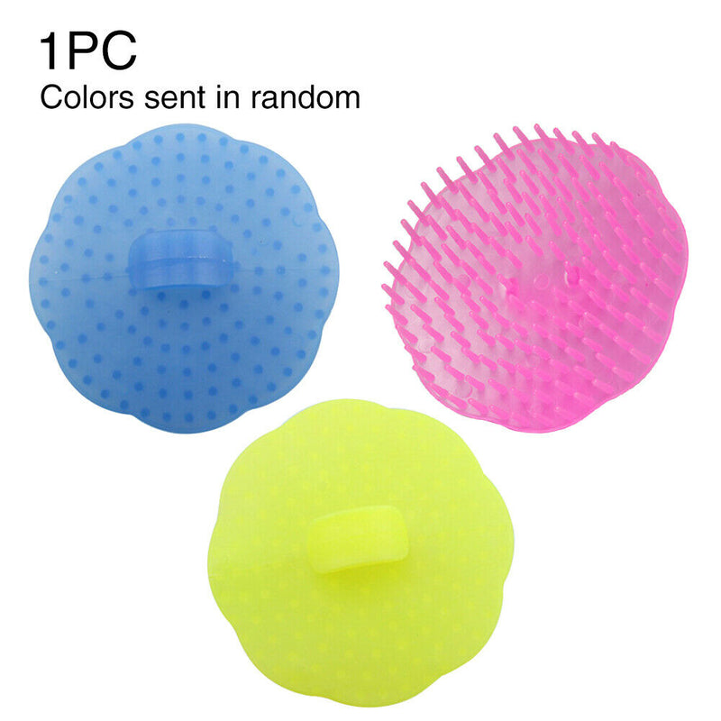 Home Bathroom Easy Grip Hair Scalp Massager Shampoo Comb Cleaning Brush Dry Wet
