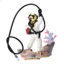 Underwater Animation Landscape Treasure Hunt Diver Pneumatic Decor (White)