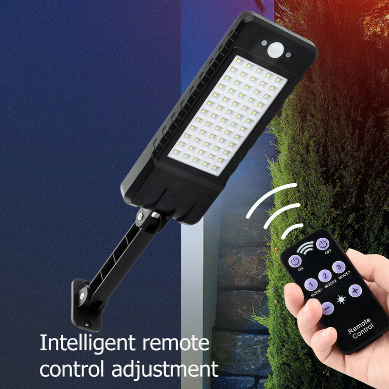 Solar Light PIR Motion Sensor IP65 Outdoor Yard Wall Dimmable Lamp (60LED)