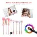 8pcs Cartoon Makeup Brushes Kit Blush Eyeshadow Face Cosmetic Pens (1) A