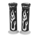 Universal Motorcycle Moped Scooter Handlebar Grip Replacement White