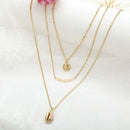 Multi Layered Necklace for Women - 3Pcs Summer Boho Necklace Chain with Pen