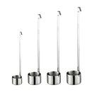 Long Handle Stainless Steel Wine Dipper Sauce Ladle Flat Bottom Spoon 50ml
