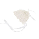 Baby Girl's White Boys Baby Shower Caps Lace Floral Bonnet Infant's Hat