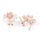 Fashion Stud Earrings Necklace Set Cute Flower Party Prom Jewelry Accessories&M