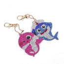 5pcs DIY Full Drill Diamond Painting Key Chain Bird Key Rings Bag Pendant Kits