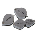 3 pcs Jeweler Eye magnifier Set 10x + 30x + Dual Enlargement Magnifying Gla