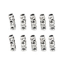 10Pcs Alloy Dreadlock Hair Beads Dread Braid Pins Rings Tube Clips Cuff Jewe Gw