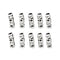 10Pcs Alloy Dreadlock Hair Beads Dread Braid Pins Rings Tube Clips Cuff Jewe Gw