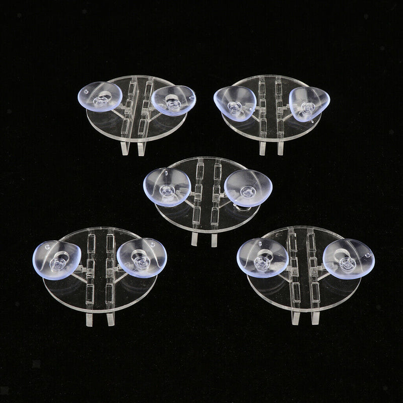 5pcs Lucency Plastic Aquarium Fish Tank Partition Divider Clip Breeding Separate