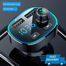 Bluetooth 5.0 MP3 Player Handsfree Car FM Transmitter Fast Dual USB Charge L0Z2