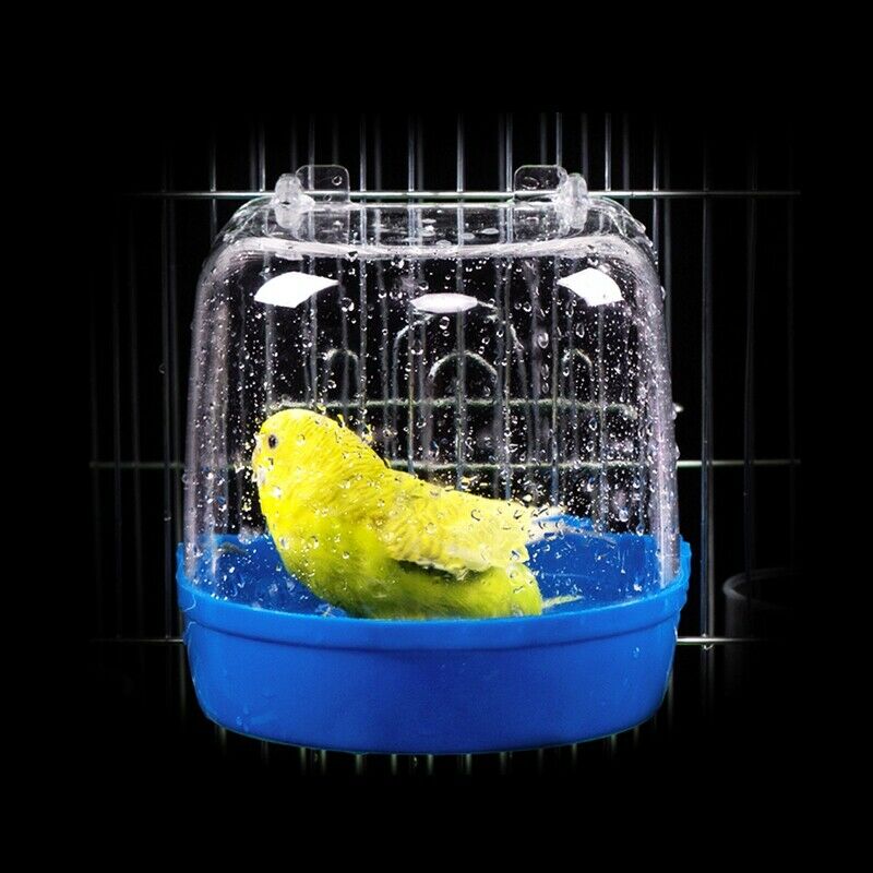 1Pc Plastic Bird Water Bath Box Bathtub Parrot For Parakeet Lovebird Finch