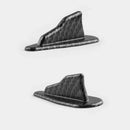 10Pc Black ABS EVO-Style Shark Fin Wing Roof Spoiler Kit Vortex Generator