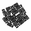 28 mm x 15 mm Cord Stopper Drawstring Stopper, Black, 20 Pieces K4I3