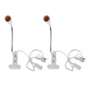 2Pcs Flexible Wire Neck with On/Off Switch E27 Light Bulb Holder AU Plug