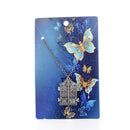 Woman Men Gothic Photo Frame Book Pendant Locket Chain Necklace Jewelry Gift