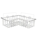 Stainless Steel Storage Organizer Corner Shower Caddy Bath Shelf With Hooks AU