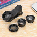 5 in 1 Wide Angle Macro Fisheye 2X Lens Polarizer Mobile Phone Set (Black)