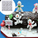 Aouke Gingerbread Man Christmas Series Silicone Mold Fondant Cake Chocolate M`3C