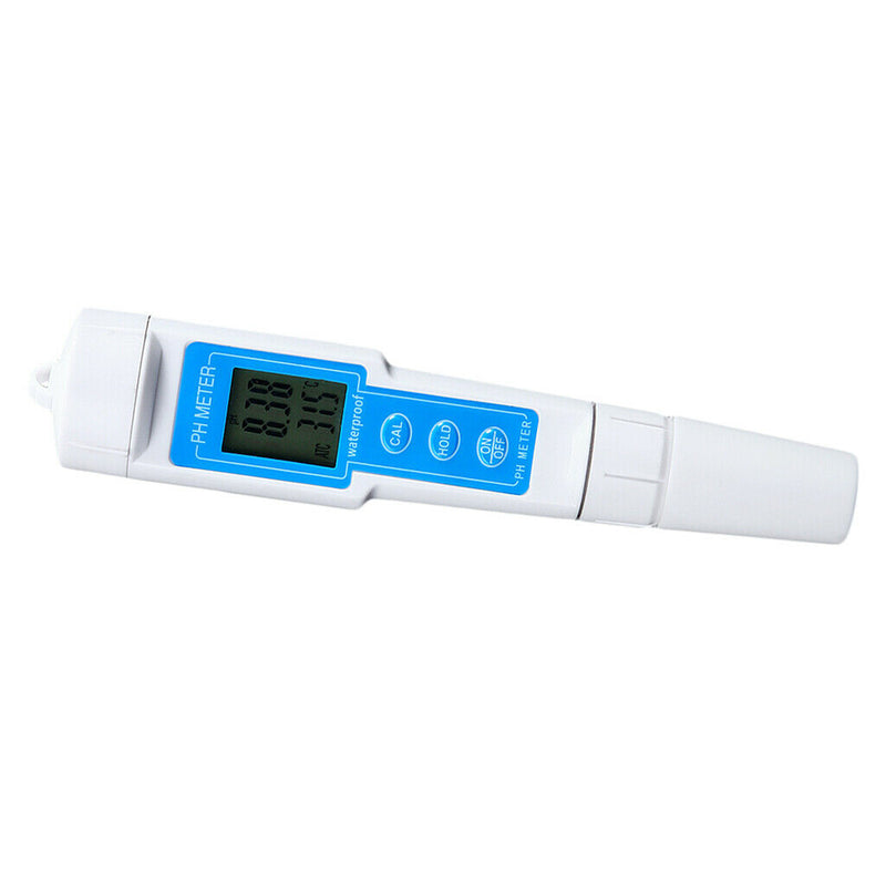 2-In-1 Digital pH Meter Thermometer Water Hydroponics Pocket Pen Tester Aquarium