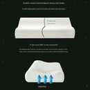 Bamboo Cervical Pillow Memory Foam Fabric Cover Bed Pillow Washable Style 4