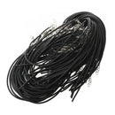 50 x Chains Buckle Necklace Rope Collar Rubber Cord 1.5 mm TOP