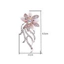 Fashion Elegant Rhinestones Opal Flower Brooch Jewelry Accessory for Women A