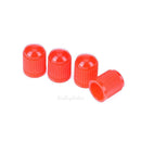 100pcs Plastic Car Truck Bike Tire Tyre Wheel Valve Stems Caps Dust Cover Red