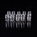 10pcs Empty Gelatin 14*24mm Capsules Transparent Clear Color Gel Caps Vogue M&O