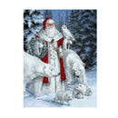 Christmas Santa Claus Animal Snow Scene 5D Diamond DIY Painting Craft Kit