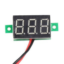 Mini DC 3-30V Blue LED Panel Voltage Meter 3-Digital Self-Powered Voltmeter
