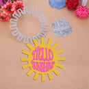 2pcs Sunshine DIY Cutting Dies Stencil Scrapbook Embossing Paper Photo Card