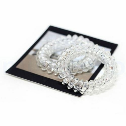 6x Girl Elastic Rubber Hair Ties Band Rope Ponytail Holder For Women Lady