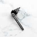Enamel Black Flame Brooch Pin Shirt Collar Badges Pin Breastpin Jewelry Gift OZ