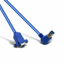 90Degree Right Angled USB3.0 Type B Male to USB3.0 Type B Female Extension  O9F5