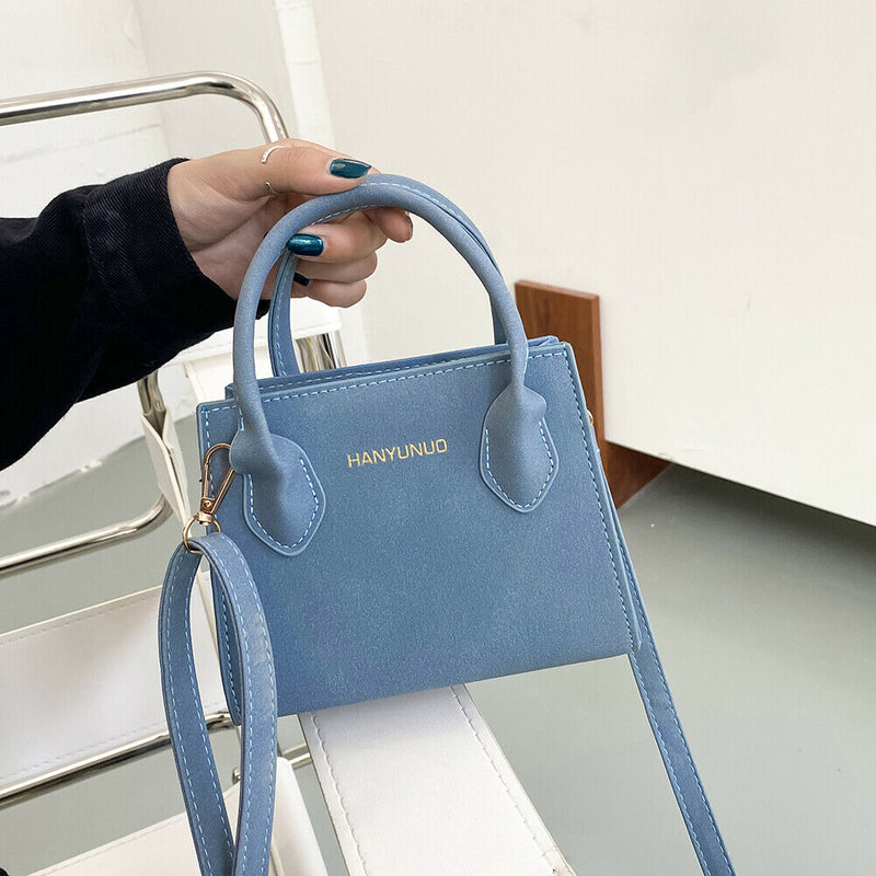 Fashion Women Crossbody Handbag Female PU Totes Daily Shoulder Bags (Blue)