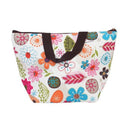 Lunch Box Bag Tote Insulated Cooler Carry Bag for Travel Picnic - Floral Pa