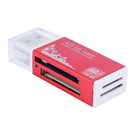 USB 2.0 All In 1 Multi Memory Card Card Reader (red) A8H9