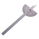 Stainless Steel 180 Protractor Angle Finder Arm Measuring Ruler 200mmx90mm