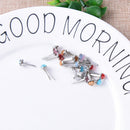 20x Scrapbooking Card Making Diamond Mini Pastel Stamping Round Brad DIYCraftAA